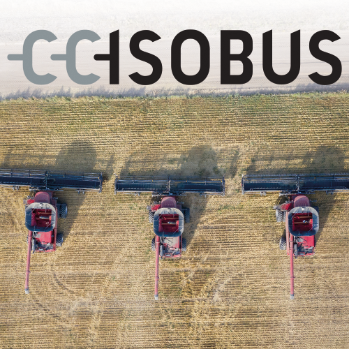 ISOBUS system: one terminal for various agricultural machines ISOBUS logo black and white